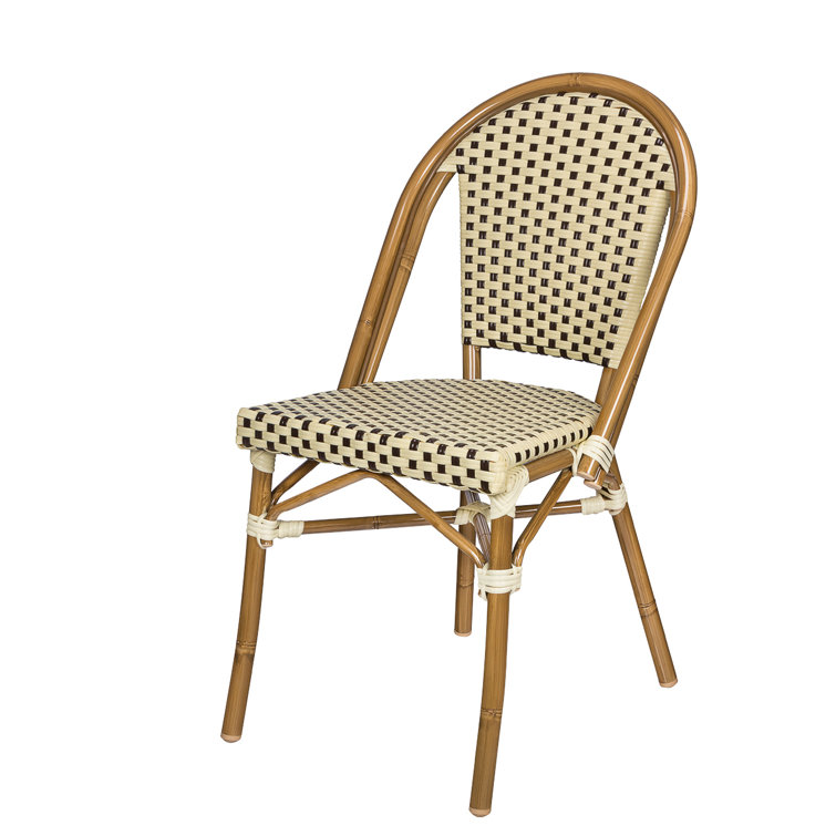 August Grove® Dolly Stacking Patio Dining Chair & Reviews Wayfair